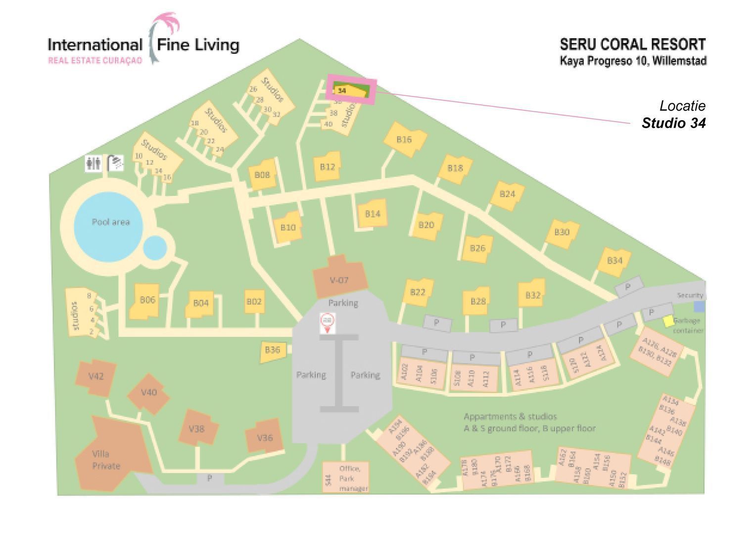 Apartment in Seru Coral